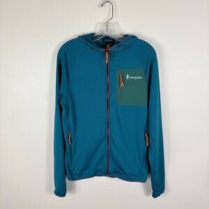Cotopaxi Otero Hoodie Men’s Small Teal Fleece Athletic Performance Pockets